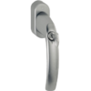 Hoppe Atlanta Manilla para ventana con Sper rzyli Nel efecto acero inoxidable sperrbar Llave cuadradillo