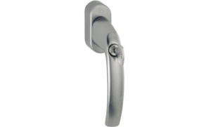 Hoppe Atlanta Manilla para ventana con Sper rzyli Nel efecto acero inoxidable sperrbar Llave cuadradillo
